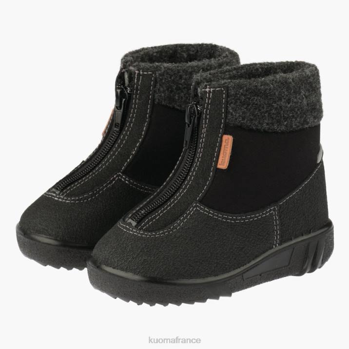 Kuoma bottes d'hiver à col polaire enfant noir 42RL35 chaussure