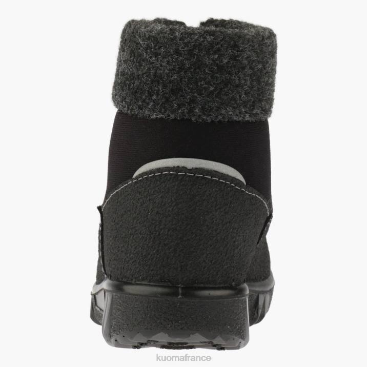 Kuoma bottes d'hiver à col polaire enfant noir 42RL35 chaussure