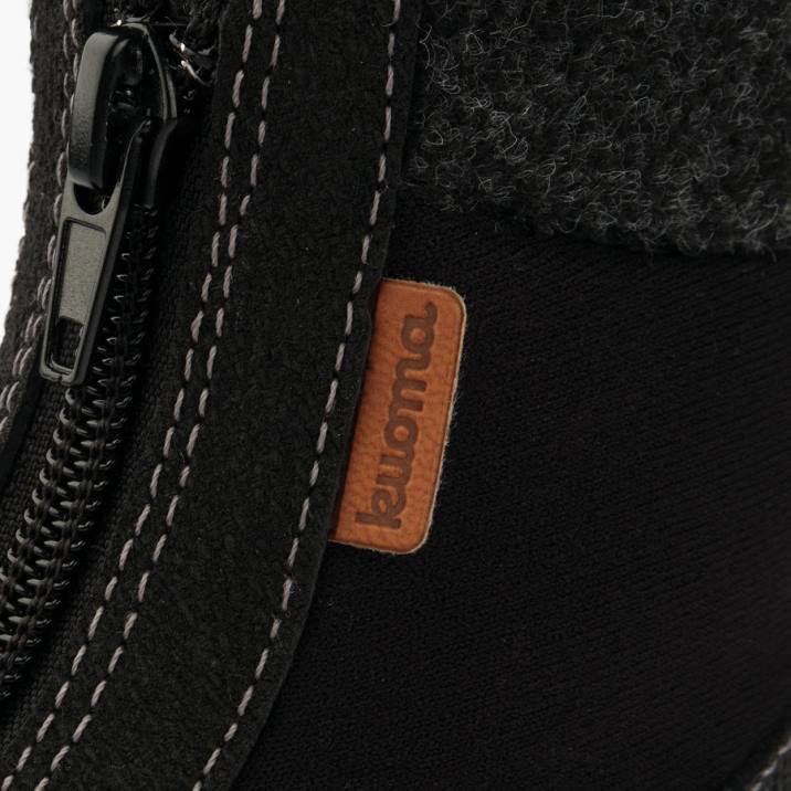 Kuoma bottes d'hiver à col polaire enfant noir 42RL35 chaussure