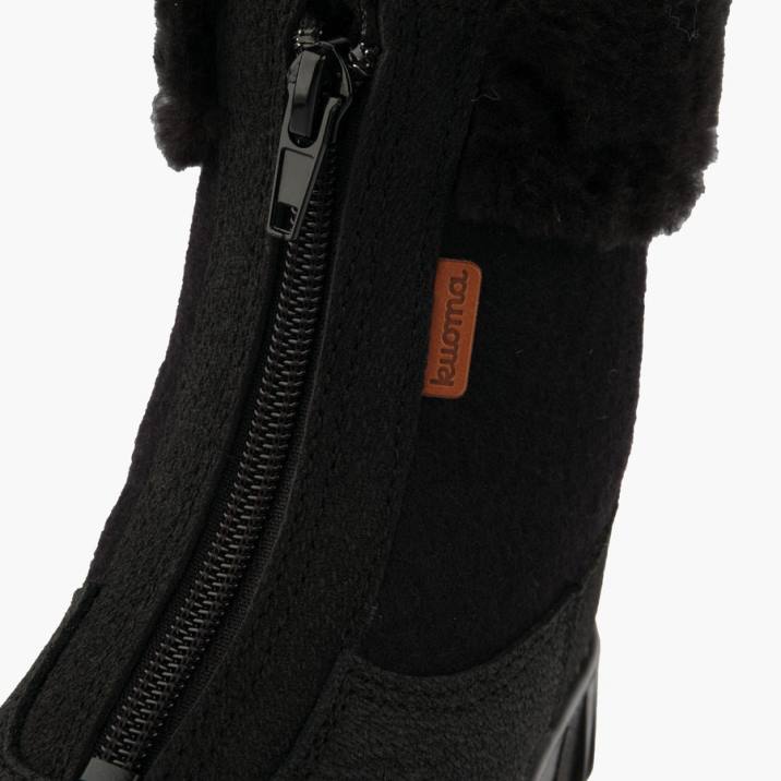Kuoma bottes d'hiver en laine enfant noir 42RL26 chaussure