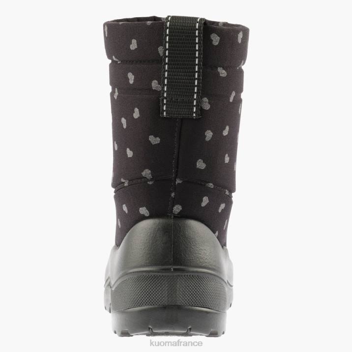 Kuoma bottes d'hiver lumi enfant noir mignon réfléchissant 42RL40 chaussure