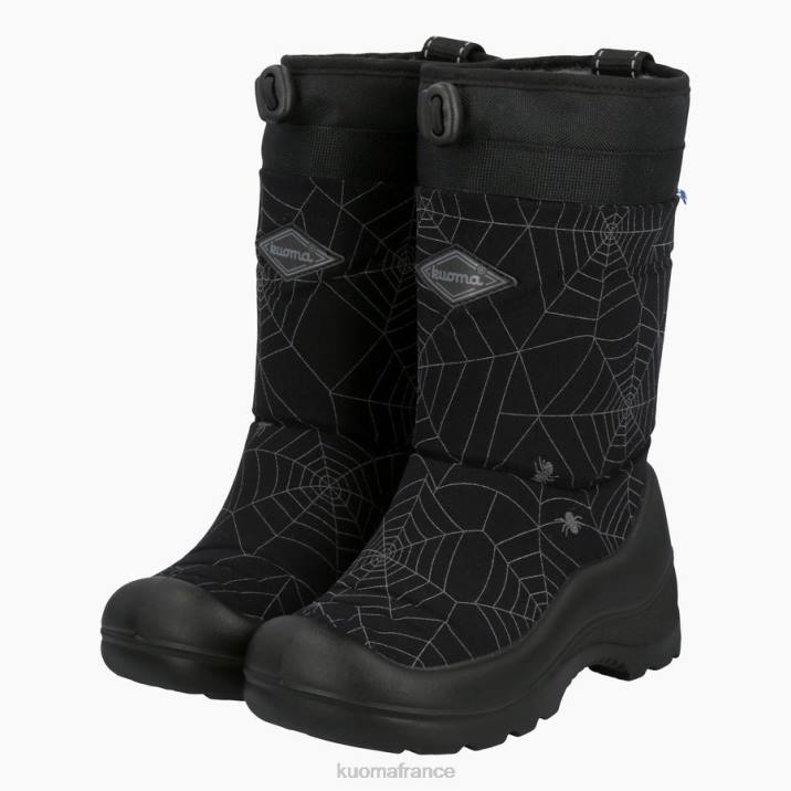Kuoma bottes d'hiver luminukko enfant araignée noire réfléchissante 42RL9 chaussure