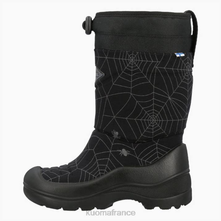 Kuoma bottes d'hiver luminukko enfant araignée noire réfléchissante 42RL9 chaussure