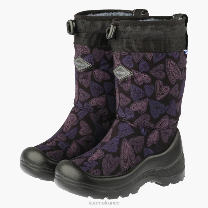Kuoma bottes d'hiver luminukko enfant chérie noire 42RL8 chaussure
