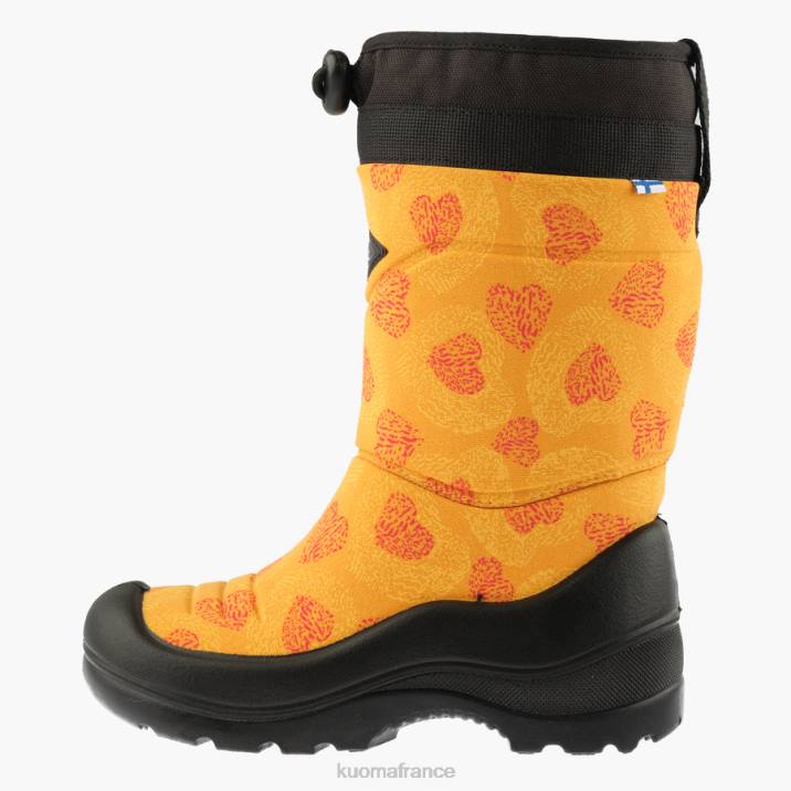 Kuoma bottes d'hiver luminukko enfant coeur ocre 42RL3 chaussure