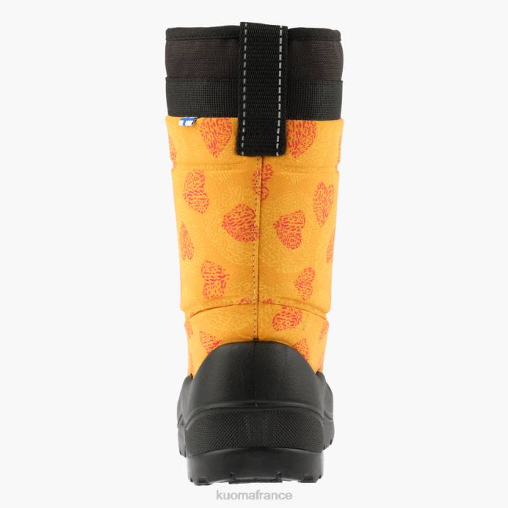 Kuoma bottes d'hiver luminukko enfant coeur ocre 42RL3 chaussure