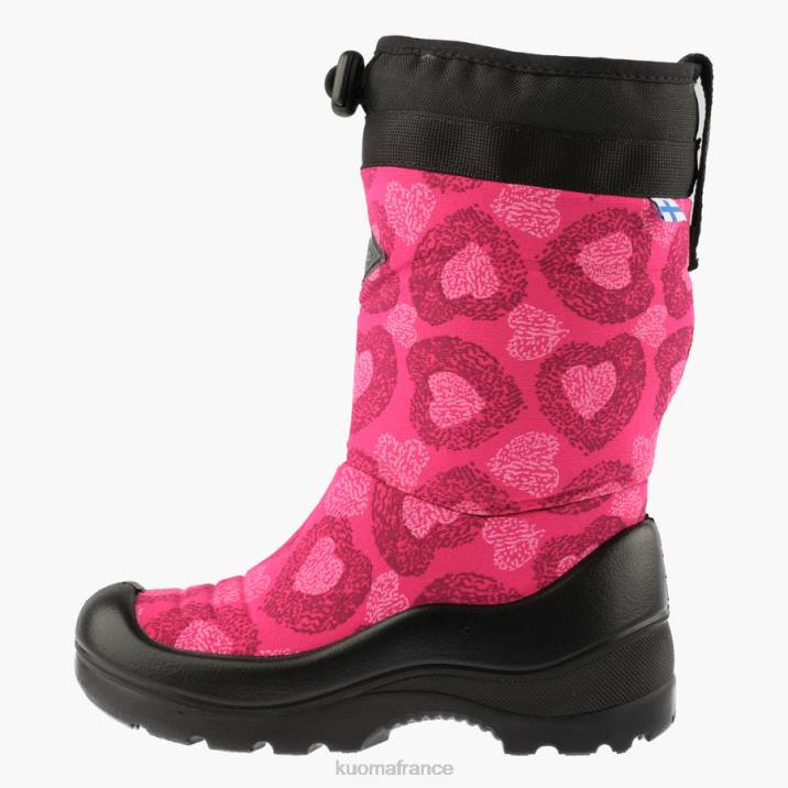 Kuoma bottes d'hiver luminukko enfant coeur rose 42RL18 chaussure