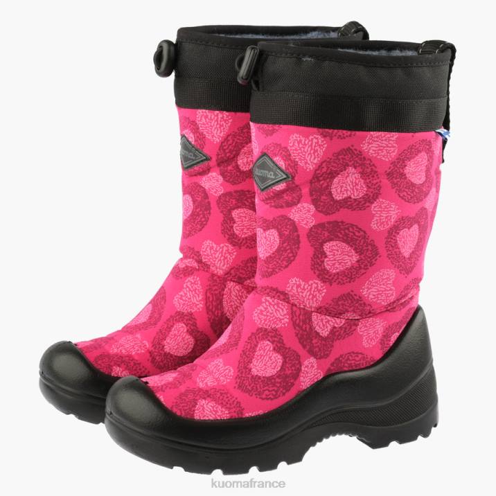Kuoma bottes d'hiver luminukko enfant coeur rose 42RL18 chaussure