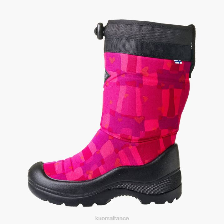 Kuoma bottes d'hiver luminukko enfant grand carré rose 42RL17 chaussure