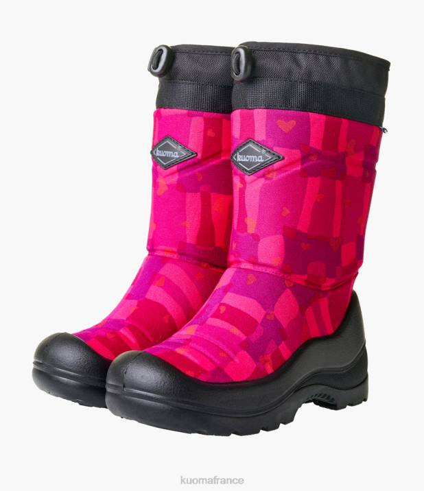 Kuoma bottes d'hiver luminukko enfant grand carré rose 42RL17 chaussure