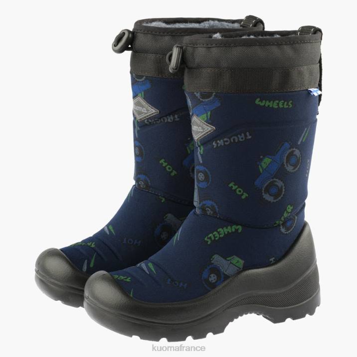 Kuoma bottes d'hiver luminukko enfant monstre bleu 42RL4 chaussure