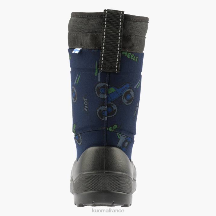 Kuoma bottes d'hiver luminukko enfant monstre bleu 42RL4 chaussure