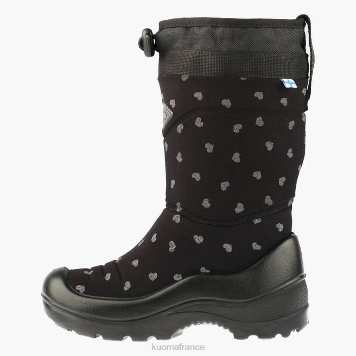 Kuoma bottes d'hiver luminukko enfant noir mignon réfléchissant 42RL6 chaussure