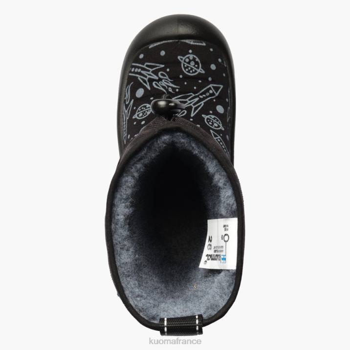 Kuoma bottes d'hiver luminukko enfant vaisseau spatial noir 42RL10 chaussure