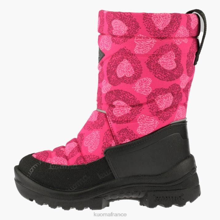 Kuoma bottes d'hiver putkivarsi enfant coeur rose 42RL31 chaussure