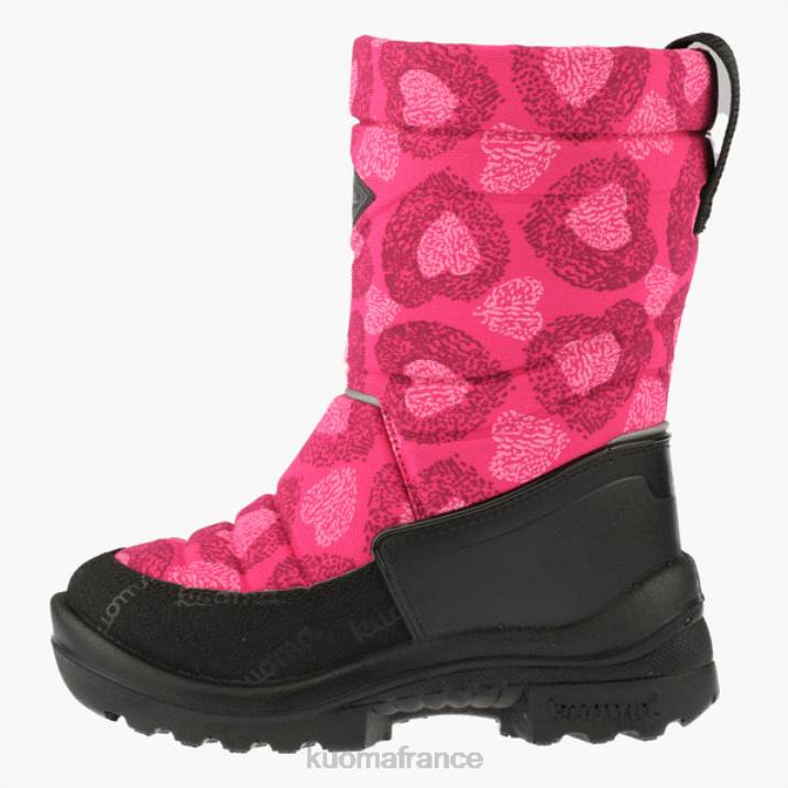 Kuoma bottes d'hiver putkivarsi enfant coeur rose 42RL31 chaussure