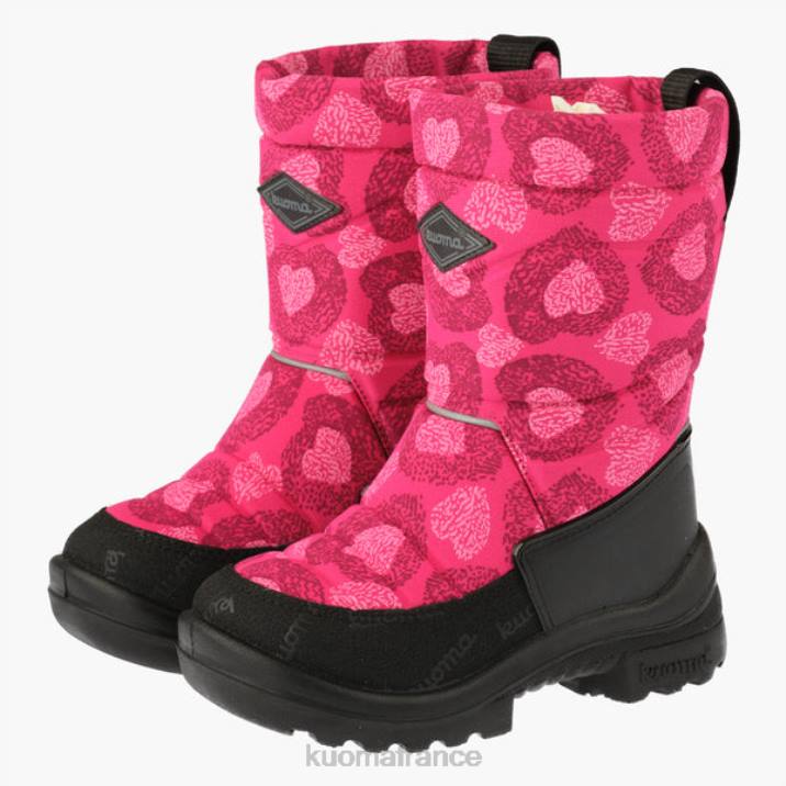 Kuoma bottes d'hiver putkivarsi enfant coeur rose 42RL31 chaussure